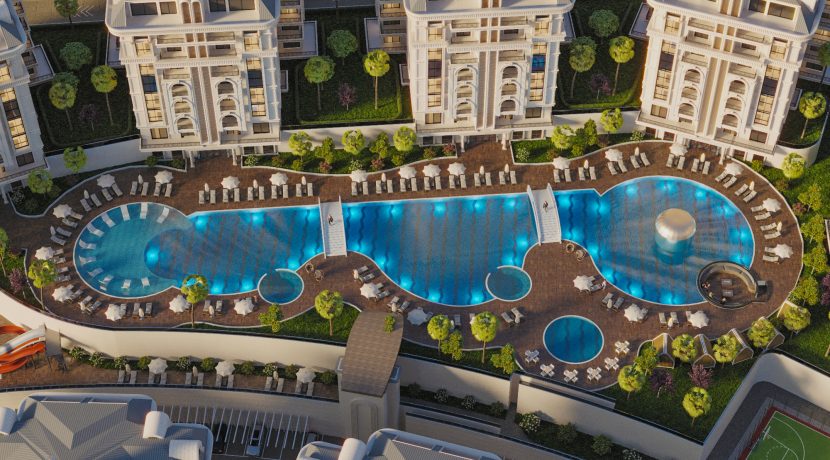 ALANYA ÇIPLAKLI'DA 1+1, 2+1, 3+1, 4+1 ve 5+1 DAİRELER, VATANDAŞLIĞA UYGUN. NEW PROJECT 3